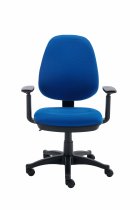 Office Task Chair | Adjustable Arms | Royal Blue | Versi