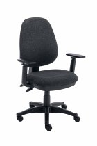 Office Task Chair | Adjustable Arms | Charcoal | Versi