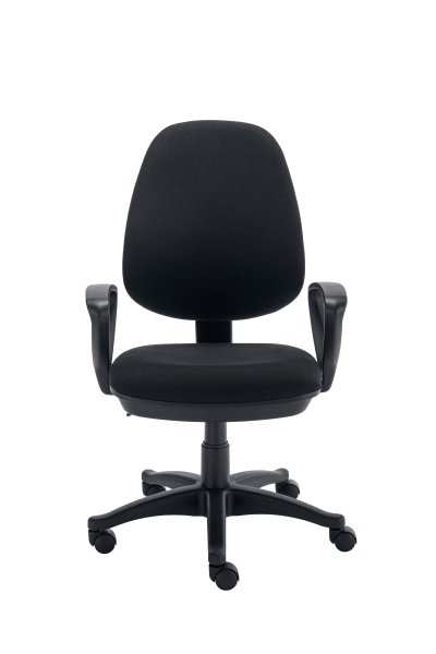 Office Task Chair | Fixed Arms | Black | Versi