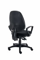 Office Task Chair | Fixed Arms | Black | Versi