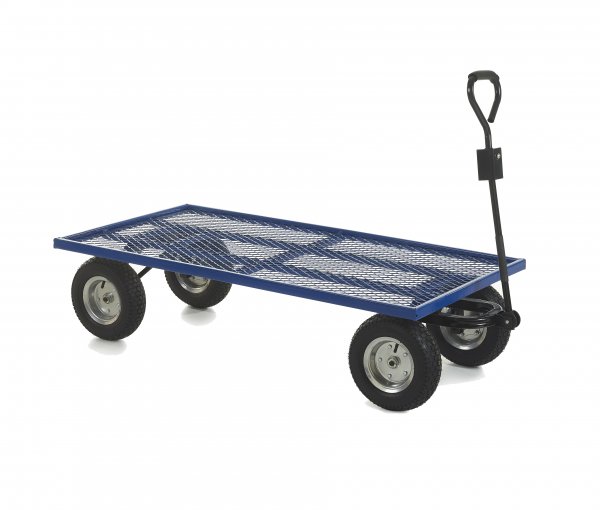 General Purpose Truck | Mesh Deck | 1500w x 750d mm | Puncture Proof Wheels | Max Load 400kg | Apollo