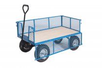 General Purpose Truck | Plywood Deck | 1200w x 600d mm | Puncture Proof Wheels | Max Load 400kg | Mesh Sides & Ends | Apollo