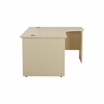 Everyday Panel End Desk | Radial | Right Hand | 1600 x 1200mm | Maple
