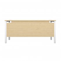 Everyday Goal Post Desk | Rectangular | 1400 x 600mm | Maple | White Frame