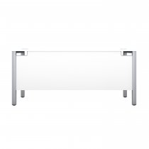 Everyday Goal Post Desk | Rectangular | 1400 x 800mm | White | Silver Frame