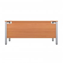 Everyday Goal Post Desk | Rectangular | 1400 x 800mm | Beech | Silver Frame