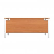 Everyday Goal Post Desk | Rectangular | 1400 x 800mm | Beech | White Frame