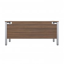 Everyday Goal Post Desk | Rectangular | 1400 x 800mm | Dark Walnut | Silver Frame