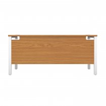 Everyday Goal Post Desk | Rectangular | 1400 x 800mm | Nova Oak | White Frame