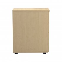 Everyday Desk Height Pedestal | 3 Drawers | 730mm High | 600mm Deep | Maple