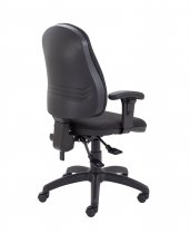 High Back Deluxe Chair | Charcoal | Adjustable Arms | Calypso II