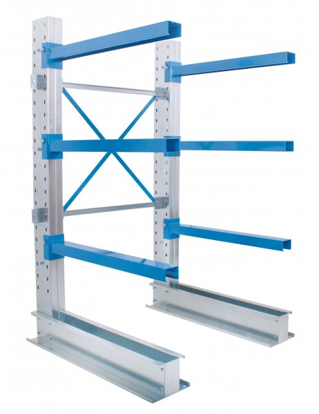 Cantilever Racking | Single Sided Starter Bay | 2432h x 1000w | 800mm Arms | Max Load 3800kg