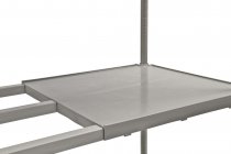 Hygienic Shelving | 1625h x 1220w x 460d mm | 4 Solid Shelves | 360kg Max Weight per Shelf | Eclipse® Plastic Plus