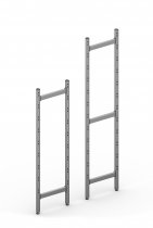 Express Aluminium Shelving | 2450h x 1070w x 525d mm | 4 Levels | 250kg Max Weight per Shelf | Eko Fit