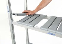 Express Aluminium Shelving | 2450h x 1070w x 525d mm | 4 Levels | 250kg Max Weight per Shelf | Eko Fit