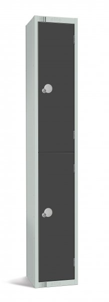 Standard Locker | 2 Doors | 1800 x 300 x 450mm | Dark Grey