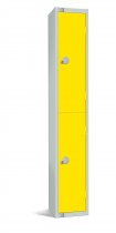 Standard Locker | 2 Doors | 1800 x 450 x 450mm | Yellow