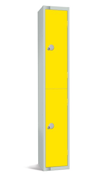 Standard Locker | 2 Doors | 1800 x 450 x 450mm | Yellow