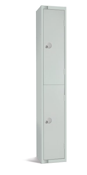 Standard Locker | 2 Doors | 1800 x 450 x 450mm | Mid Grey