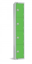 Standard Locker | 4 Doors | 1800 x 300 x 450mm | Green