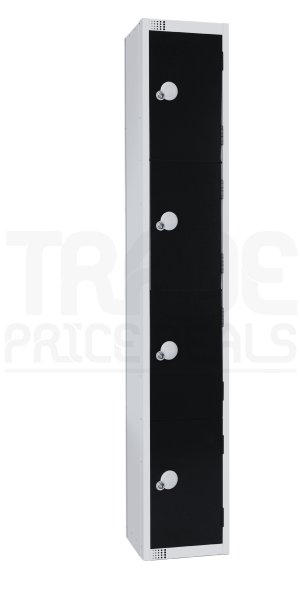 Standard Locker | 4 Doors | 1800 x 450 x 450mm | Black
