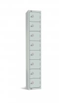 Standard Locker | 8 Doors | 1800 x 300 x 450mm | Mid Grey