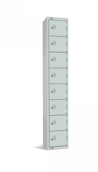 Standard Locker | 8 Doors | 1800 x 300 x 450mm | Mid Grey