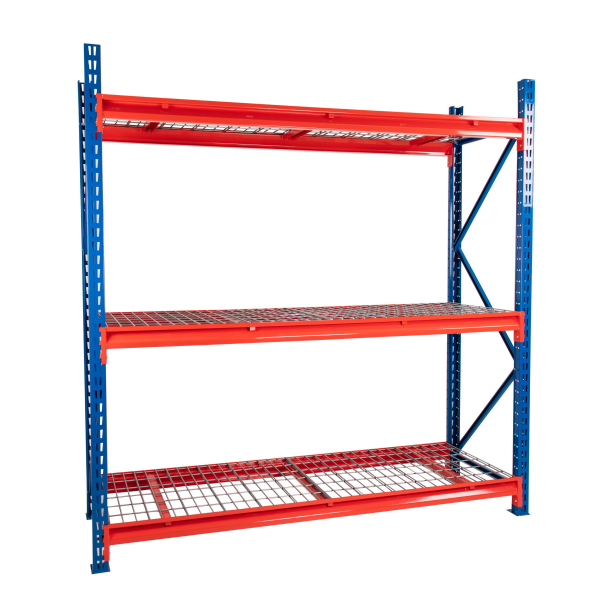 TS Longspan Racking | 1984 x 2884 x 471mm | Mesh Shelves | 3 Levels | 440kg Max Weight per Shelf